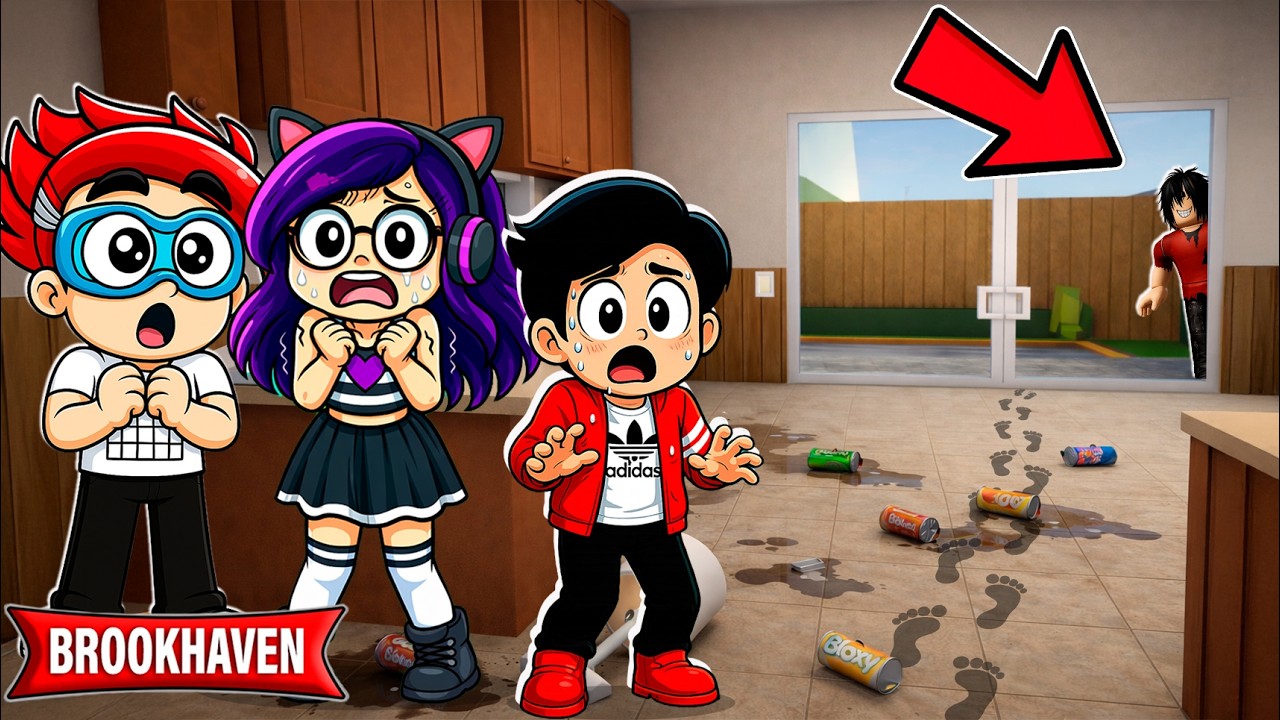 UN EXTRAÑO NOS VIGILA en NUESTRA CASA en BROOKHAVEN Roblox | Kori