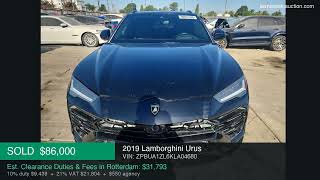 2019 Lamborghini Urus VIN: ZPBUA1ZL6KLA04680