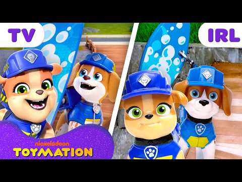 Rubble & Crew Toys Build Surfboards & a Surf Bridge! 🏄 (Part 1) | Toymation