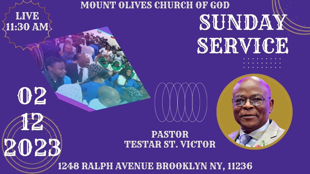 ÉGLISE DE DIEU MONT DES OLIVIERS; CULTE DU DIMANCHE 2/12/2023 YouTube