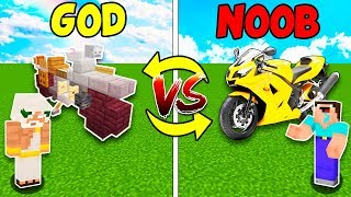 Minecraft battle: FAMILY SECRET BIKE CHALLENGE - NOOB vs GOD in Minecraft Animation