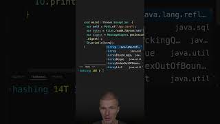 Create a Hash From A File with MessageDigest #java #shorts #coding #airhacks