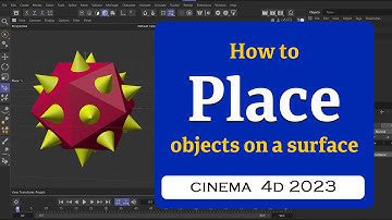 How to use the Place tool to place objects onto a surface in Cinema 4D 2023 @MaxonVFX ​