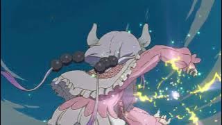 Kobayashi-san Chi no Maid Dragon, Fight Scene (From Episode 2) - Kanna vs Tohru