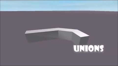 Unions (Solid Modeling) - ROBLOX Building Help