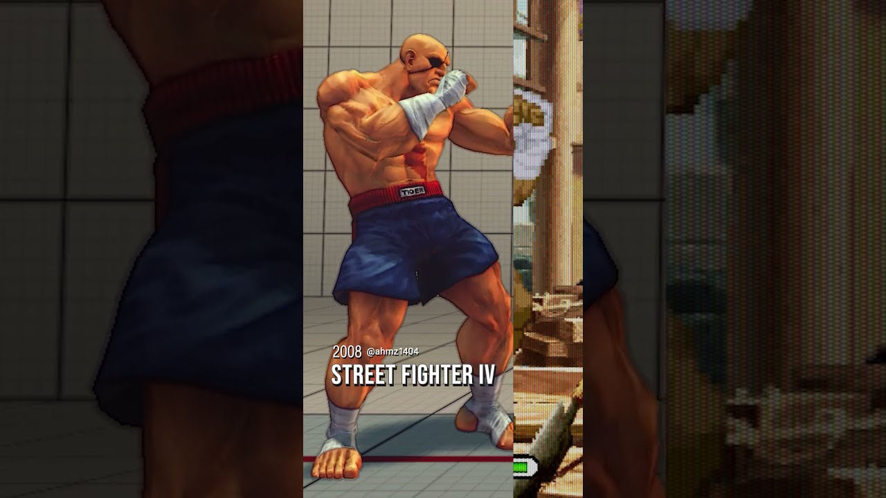 Sagat Street Fighter 1 To SF6 1987 2023 Evolution