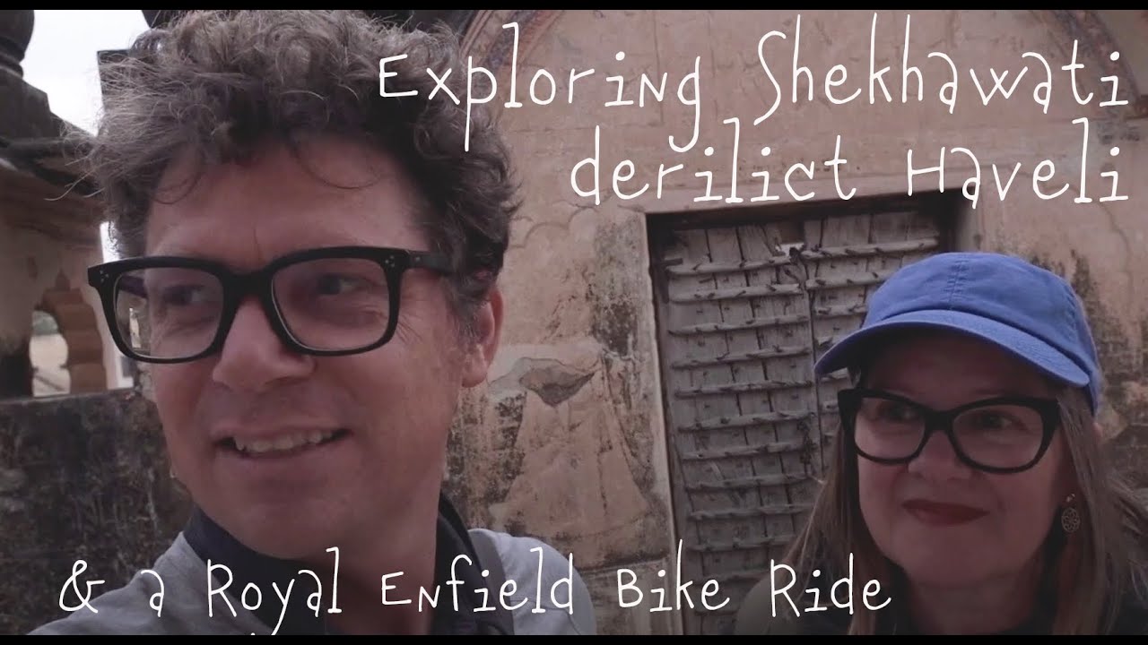 Abandoned Haveli of Shekhawati & Royal Enfield Motorcycle