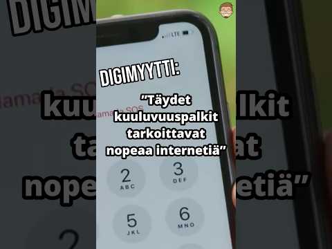 #Digimyytti: täydet kuuluvuuspalkit tarkoittaa nopeaa nettiyhteyttä