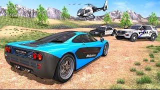 Police Offroad Car Driver Simulator 2023 - 4 × 4 Cop Jeep Chase Crime Driving 3D - Android Gameplay screenshot 4