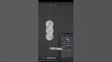 Blender tips 39 How to make rope #blendertips  #blendertutorial
