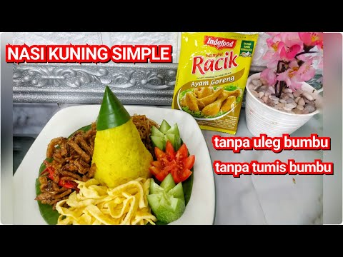 Nasi Kuning Magic Com Bumbu Instan