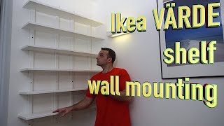 How to mount on the wall Ikea VÄRDE Wall shelf