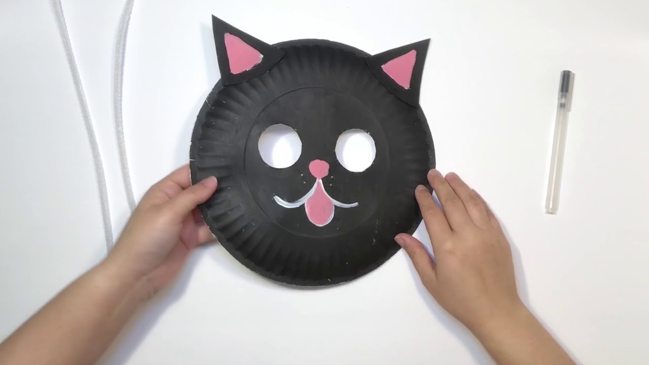 Paper Plate Masks Project Of The Month October YouTube