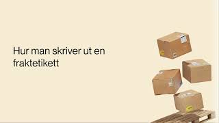 Hur Man Skriver Ut En Fraktetikett