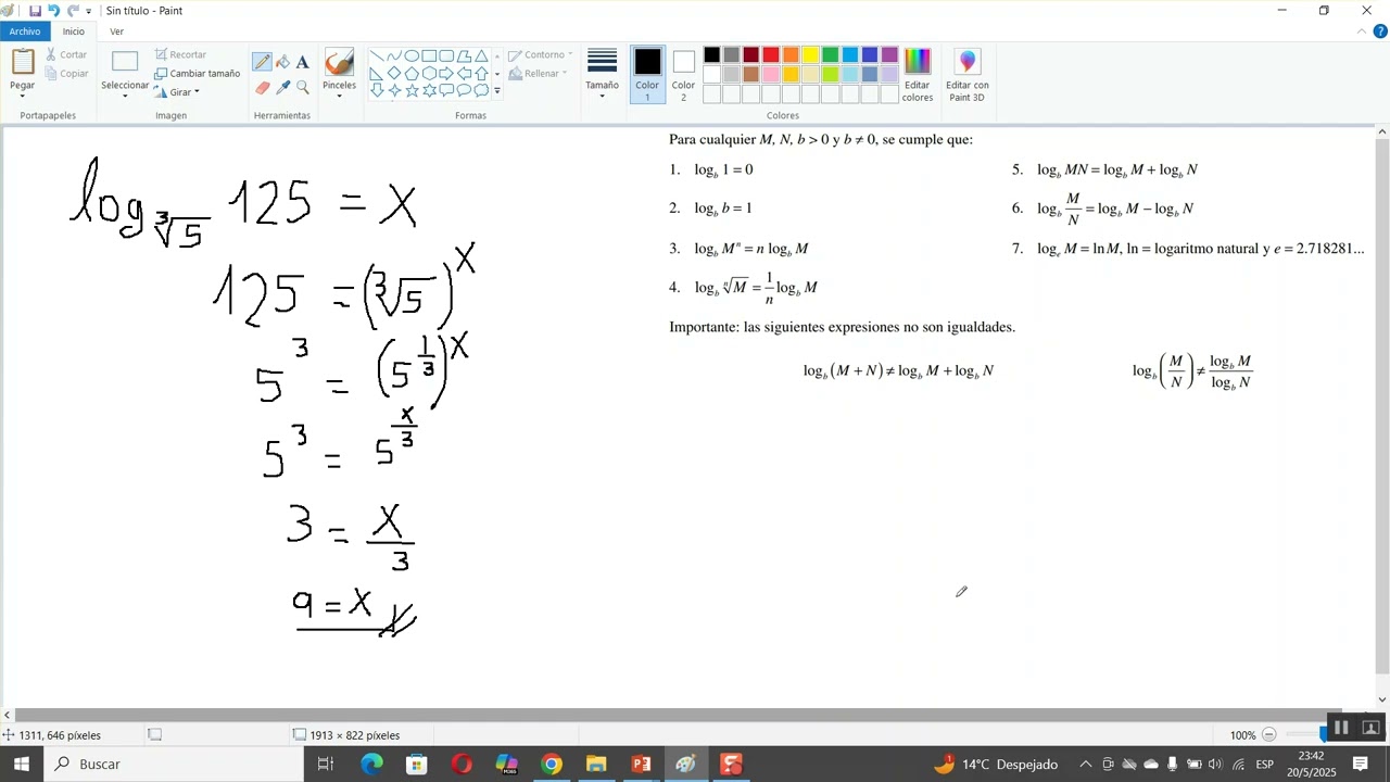 LOGARITMOS Y ECUACIONES LOGARÍTMICAS