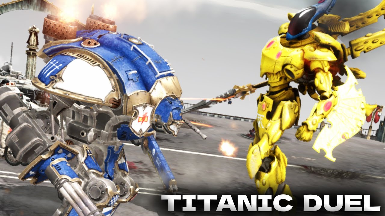Eldar Wraithknight vs Imperial Knight - Dawn of War 2: Codex Edition ...