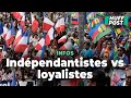 En nouvellecaldonie indpendantistes et loyalistes manifestent face  face  nouma