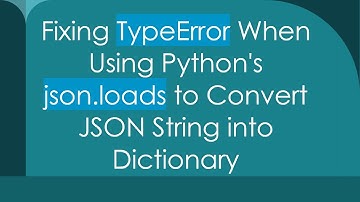 Fixing TypeError When Using Python