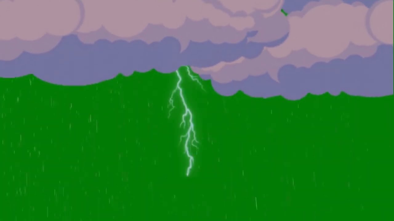 Rain cloud green screen background - YouTube