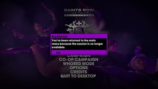 Saints Row: The Third Remastered - You've been returned to the Main Menu Co-op FIX (PC)
