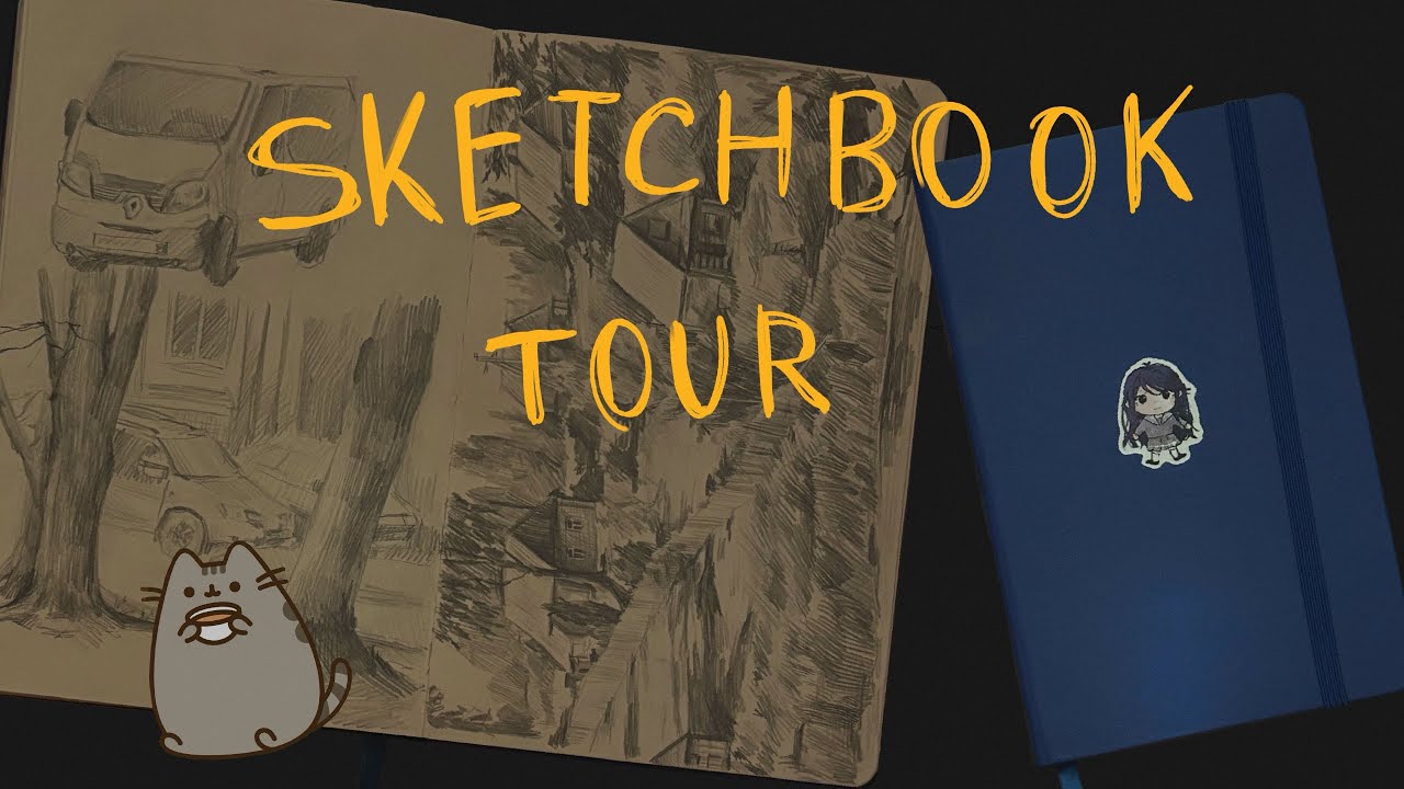 sketchbook tour || огляд на скетчбук🕯️🏹˙⊹