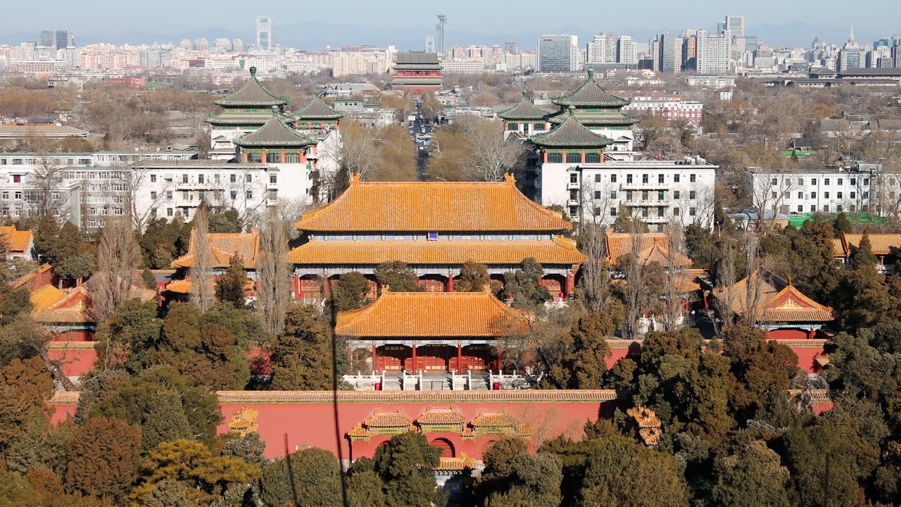 Прогулка по зимнему Пекину, хутуны, парк Цзиншань, улица Цяньмэнь.