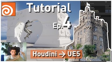 HOUDINI Tutorial - Procedural Castle Adventure | Part 4 - Houdini to UE5 Export