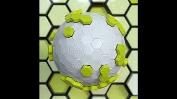 HEX-SPHERE (C4D Tutorial Preview)