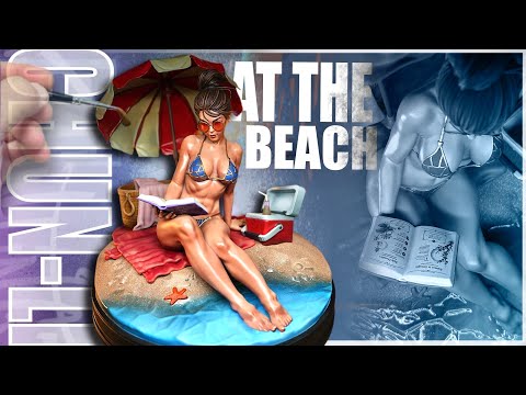 Painting Video Game Waifu Models On The Beach