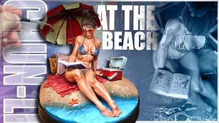 Painting Video Game Waifu Models On The Beach