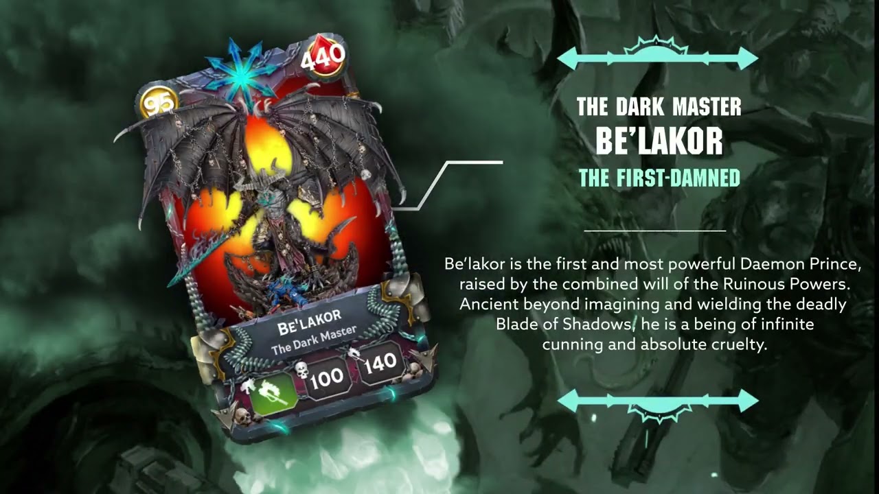 The Dark Master Rises | Be’lakor joins Warhammer Combat Cards