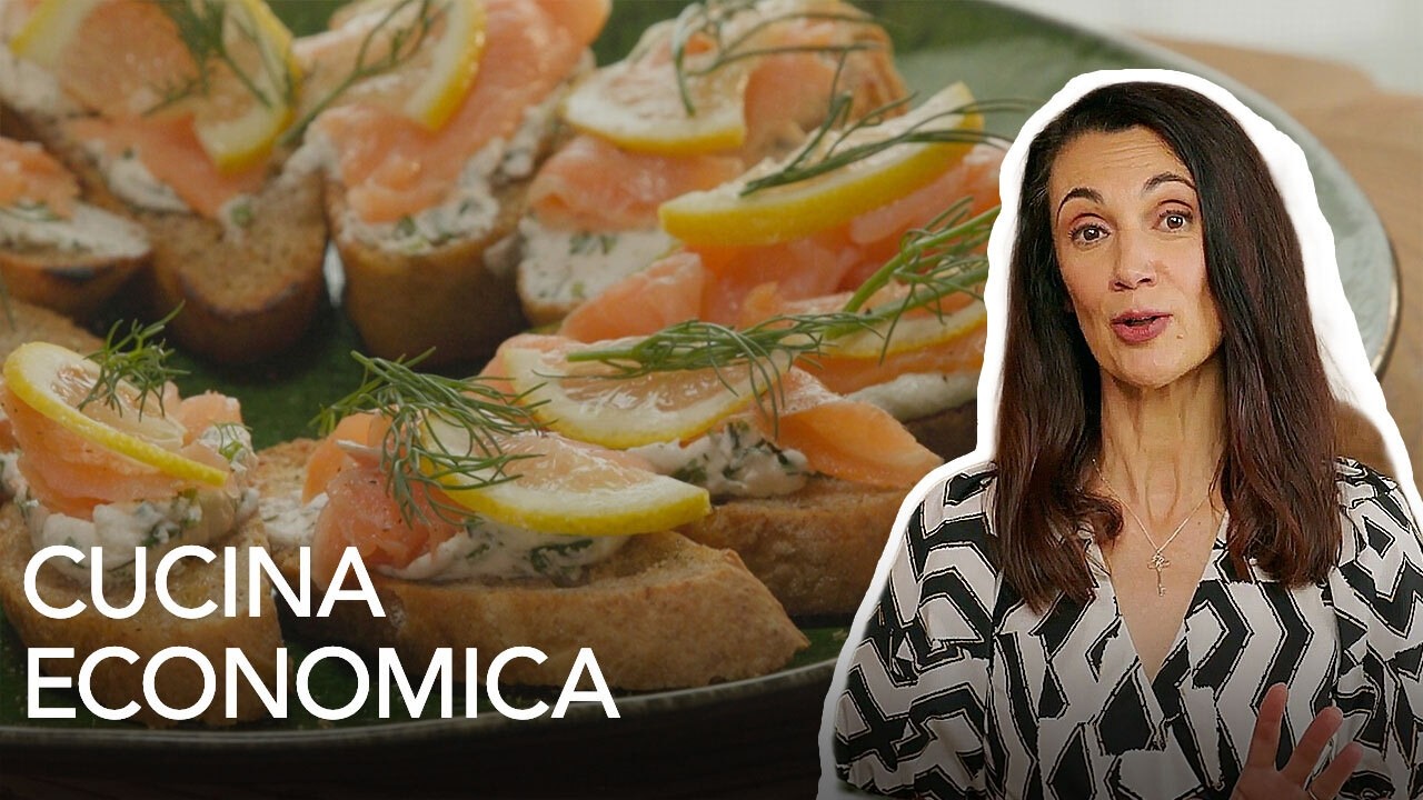 Corona di bruschette | Cucina economica con Csaba della Zorza