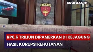 Gunungan Uang Rp6,6 Triliun Dipamerkan Di Kejagung, Hasil Denda Dan Rampasan Korupsi Kehutanan