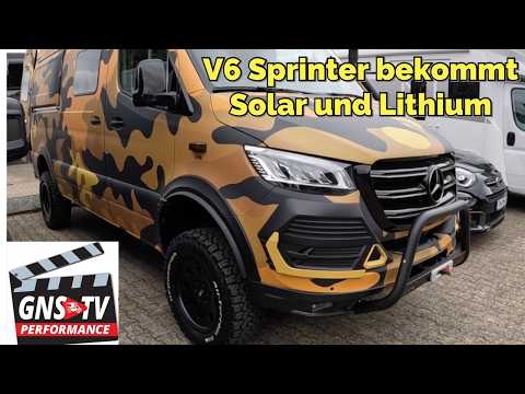 Mega V6 Sprinter bei GNS Bedburg - Solar und Lithium!