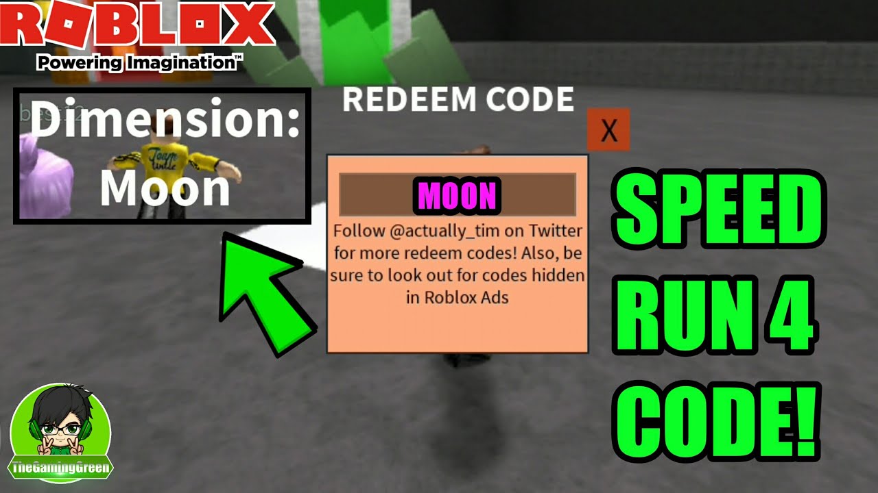 Roblox Speed Run 4 Codes Youtube - roblox codes 2018 wikia