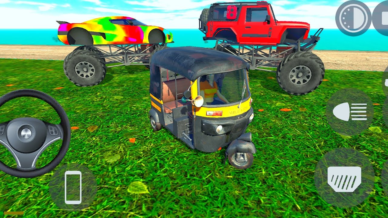 Auto Rickshaw vs Monster Thar Challenge 🛺 Indian Bike Driving 3D New Update Realistic Gameplay Win