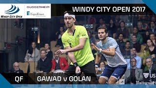 Squash: Gawad v Golan - Windy City Open 2017 QF Highlights