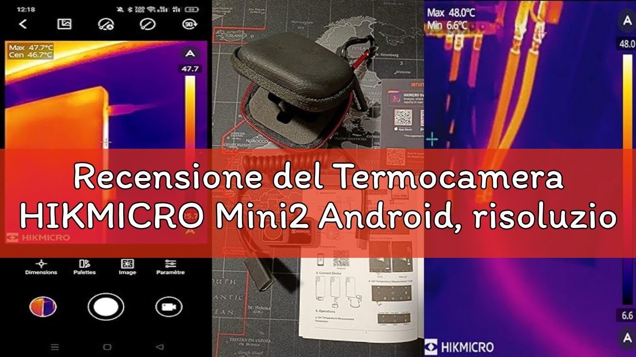 Recensione del Termocamera HIKMICRO Mini2 Android, risoluzione IR 256 x 192, termocamera per Android