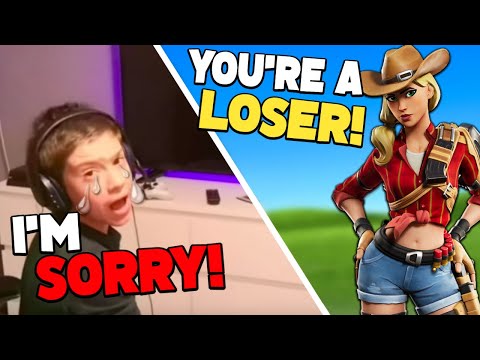 Making TOXIC Player APOLOGIZE Using Voice Changer! *DAD CALLED*...(Fortnite)