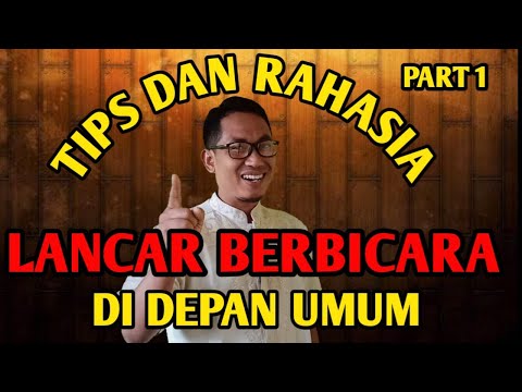 CARA LANCAR BERBICARA