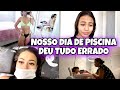 VLOG: NOSSO DIA DE PISCINA DEU ERRADO 😭/ Fiz o cílios, rotina noturna com a bebê ❤️| Gabi Magsan