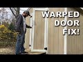 How to Fix a Warped Plywood Door Without Removing It | DIY Hack