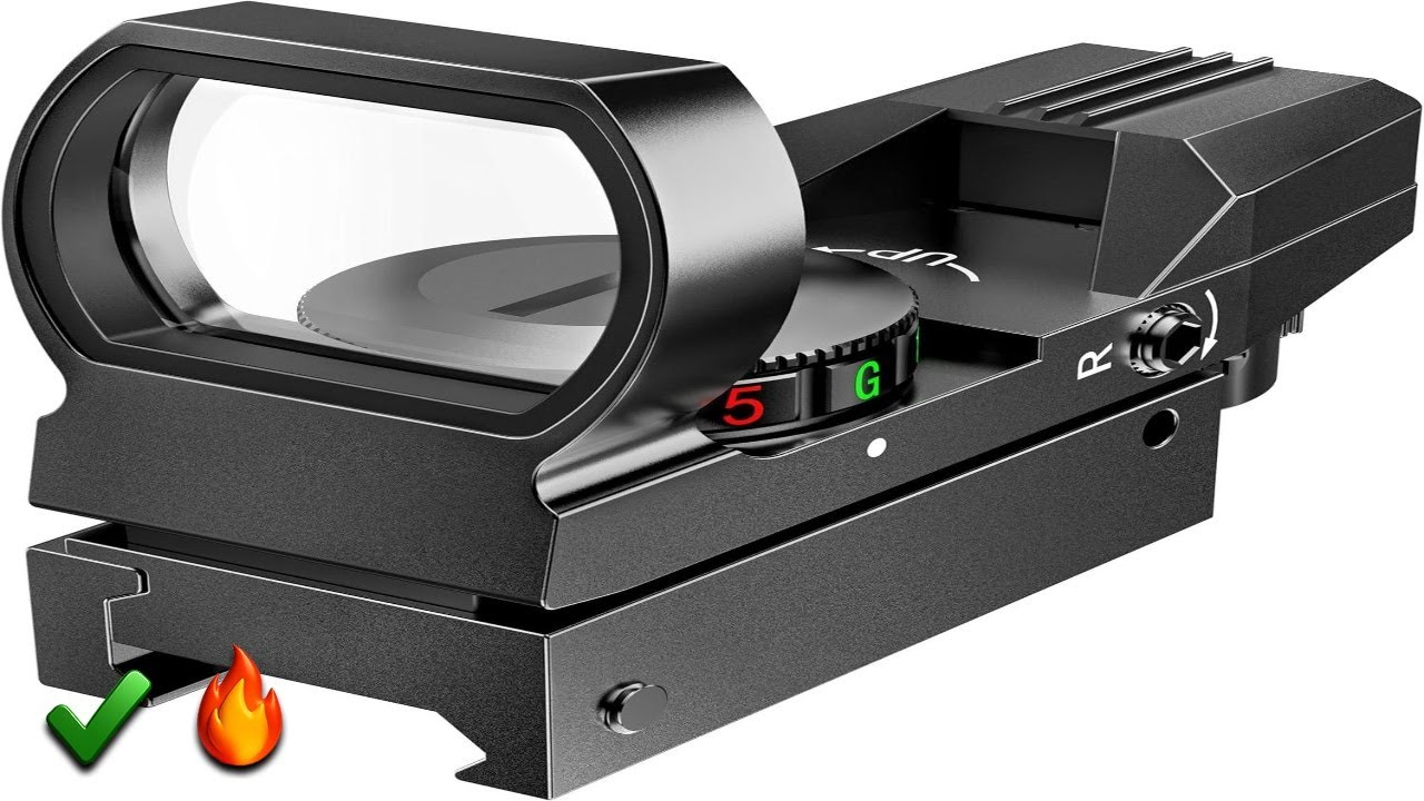 Коллиматорный прицел Feyachi с регулируемой сеткой (4 варианта), красный и зеленый - B01HPWATOC