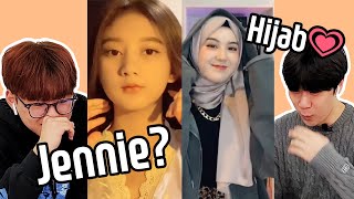 Jennie in Indonesia? | Koreans Fell In Love With hijab | Korean react to Indonesian Tiktok