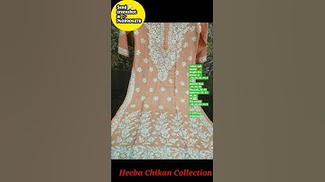 Heavy Modal kurti @Heeba chikan collection #shortsvideo