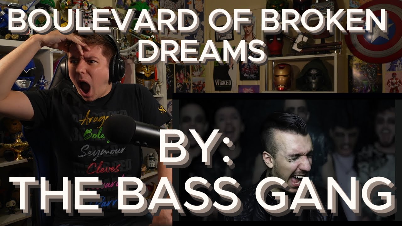МНЕ НУЖНО БОЛЬШЕ ТАКОГО!!!!!!!!!!! Слепая реакция на The Bass Gang - Boulevard of Broken Dreams