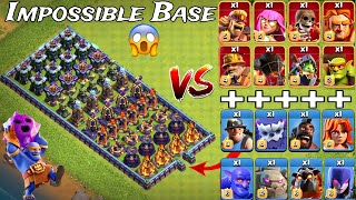 Impossible Base vs Home Village Normal Troops & Super Troops Who Can Survive 😧 #experiment part 2