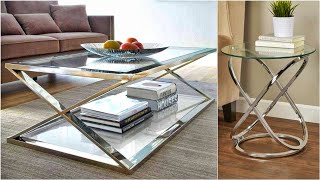 2021 Amazing Stainless Steel Coffee Table Design | Metal furniture design
