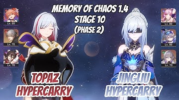 Topaz x Guinaifen Team & Jingliu Hypercarry Memory of Chaos Stage 10 (3 Stars) | Honkai Star Rail