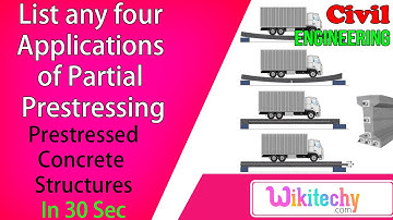 Applications of partial prestressing | Prestressed Concrete Structures Interview Questions